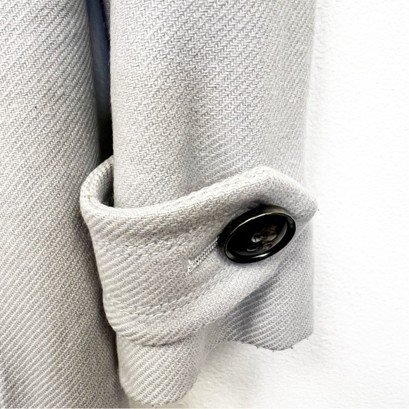 SZ 2 St. John Gray Wool Blend Coat - Picture 3 of 8